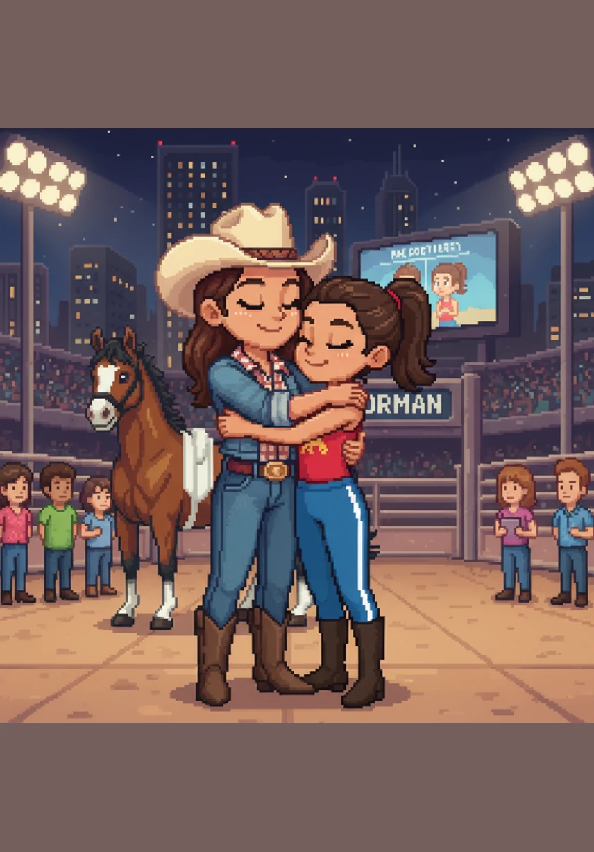 The family travels to the bustling city of Dallas, where the bright stadium lights shine for both the Junior Olympics and the Rodeo. Quinn gives Salma a tight, encouraging hug and whispers that she is proud of her no matter what happens in the arena.