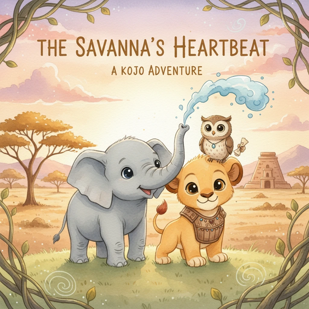 Kojo’s Starlit Journey: A Savanna Bedtime Tale