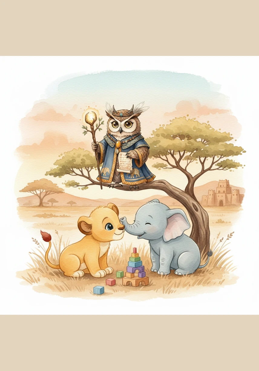 Kojo reaches the cozy den where his mother is waiting for him under the silver light of the full moon. She nuzzles his head with her warm nose and licks his fur until he is clean and sleepy. Kojo curls up against her soft side, feeling the steady heartbeat of the pride.