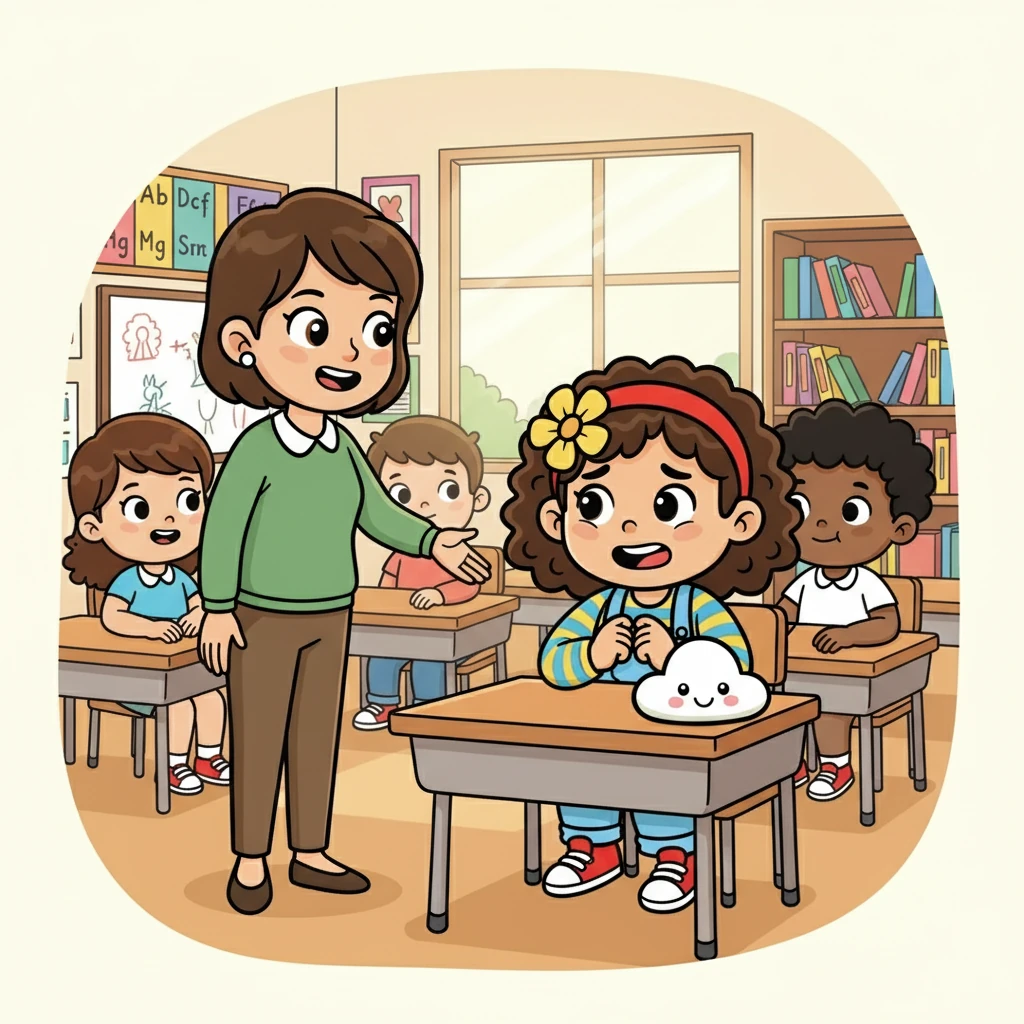 Öğretmen, gülümseyerek içeri girdi ve öğrencilere kendilerini tanıtmalarını istedi. Elif, sırasının gelmesini beklerken heyecanla parmaklarını birbirine kenetledi.