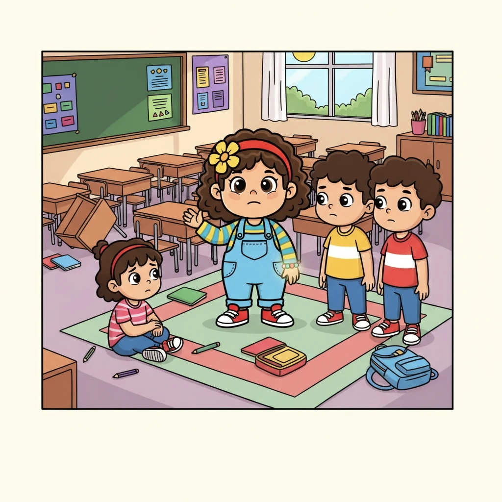 Bir gün, okulda bir problem çıktı. Bir öğrencinin eşyaları kaybolmuştu ve herkes üzgündü. Elif ve arkadaşları, bilekliğin gücüyle bu sorunu çözmeye karar verdiler.