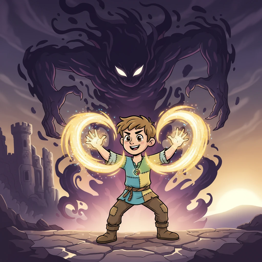 Em um confronto épico, Rafael enfrentou a própria escuridão, utilizando o poder do amor e da esperança. A batalha foi intensa, mas sua determinação era inabalável.