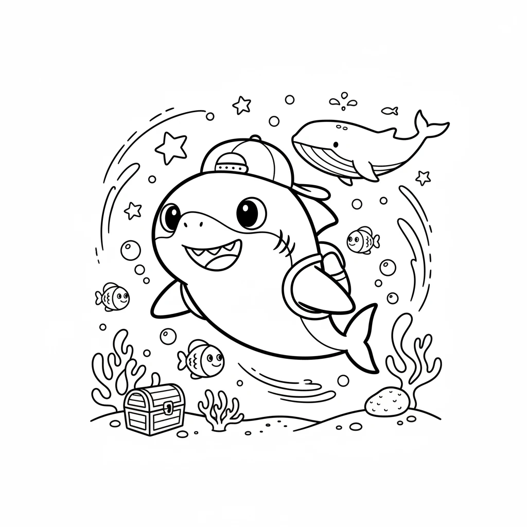 shark coloring pages