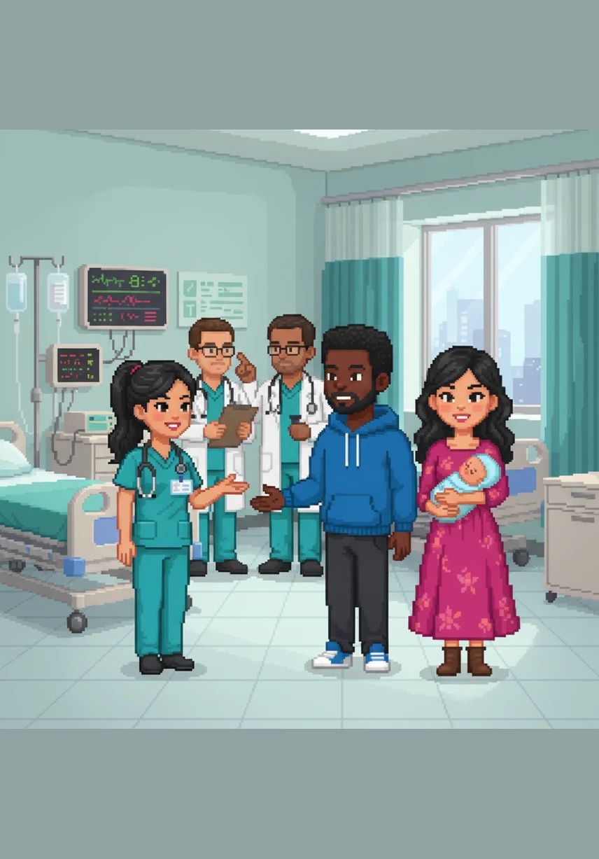 A kind nurse named Elena approaches with a warm smile and explains that Sarah and Mark are the most important members of Theo’s care team. She invites them to join the morning medical rounds, where doctors and nurses discuss Theo’s progress and listen to the parents' observations and questions.