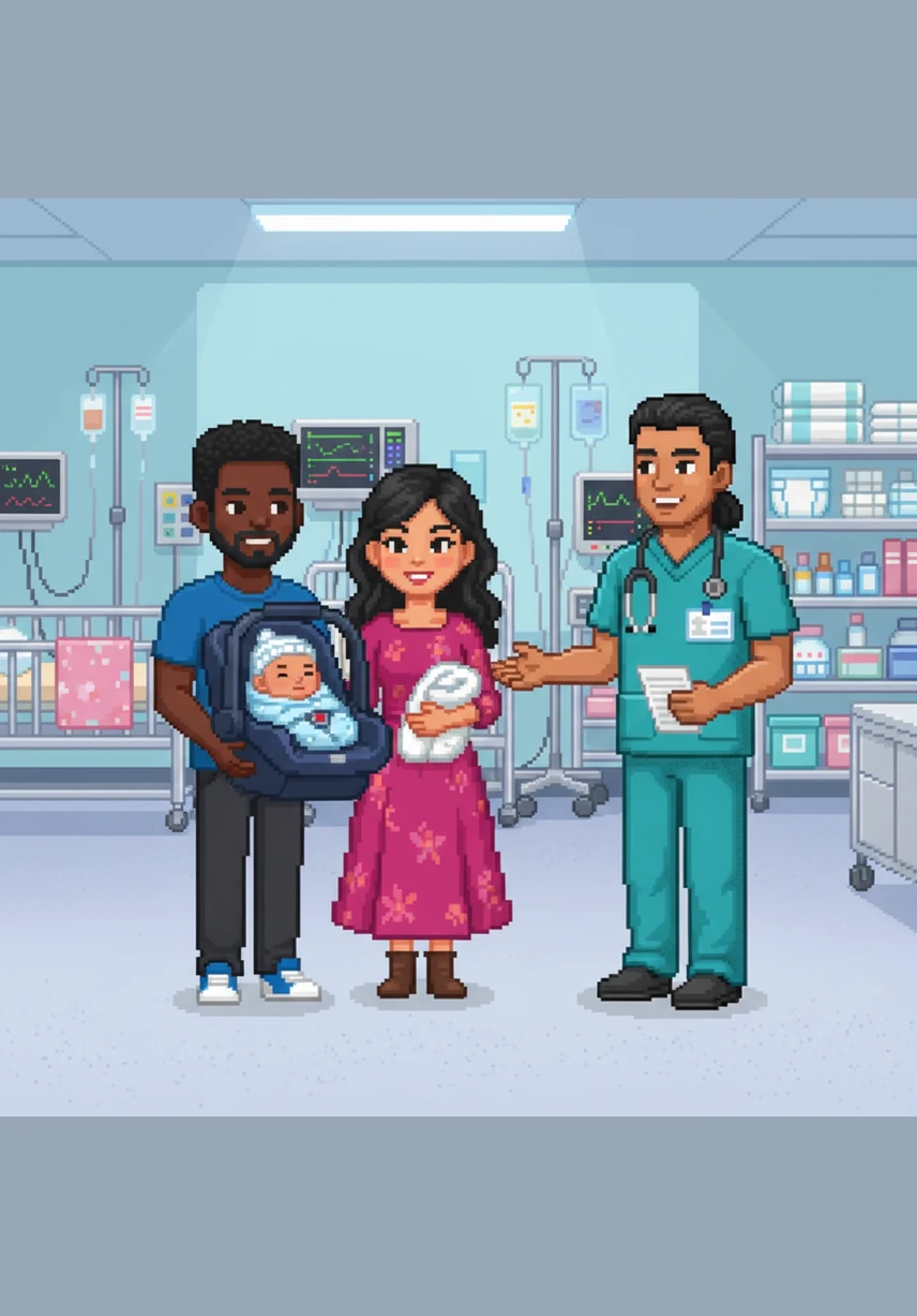 As the big day approaches, the NICU staff helps Sarah and Mark practice all the skills they will need at home, from bathing Theo to understanding his cues. They feel a sense of readiness and peace, knowing they have built a strong bond and the knowledge to care for their son on their own.