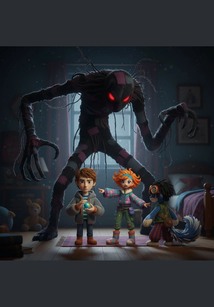 Suddenly, a towering shadow with elongated limbs and glowing, pale eyes lunged from the thicket into the street. The group scrambled back, their hearts pounding against their ribs as the creature let out a blood-curdling screech that shattered the silence.