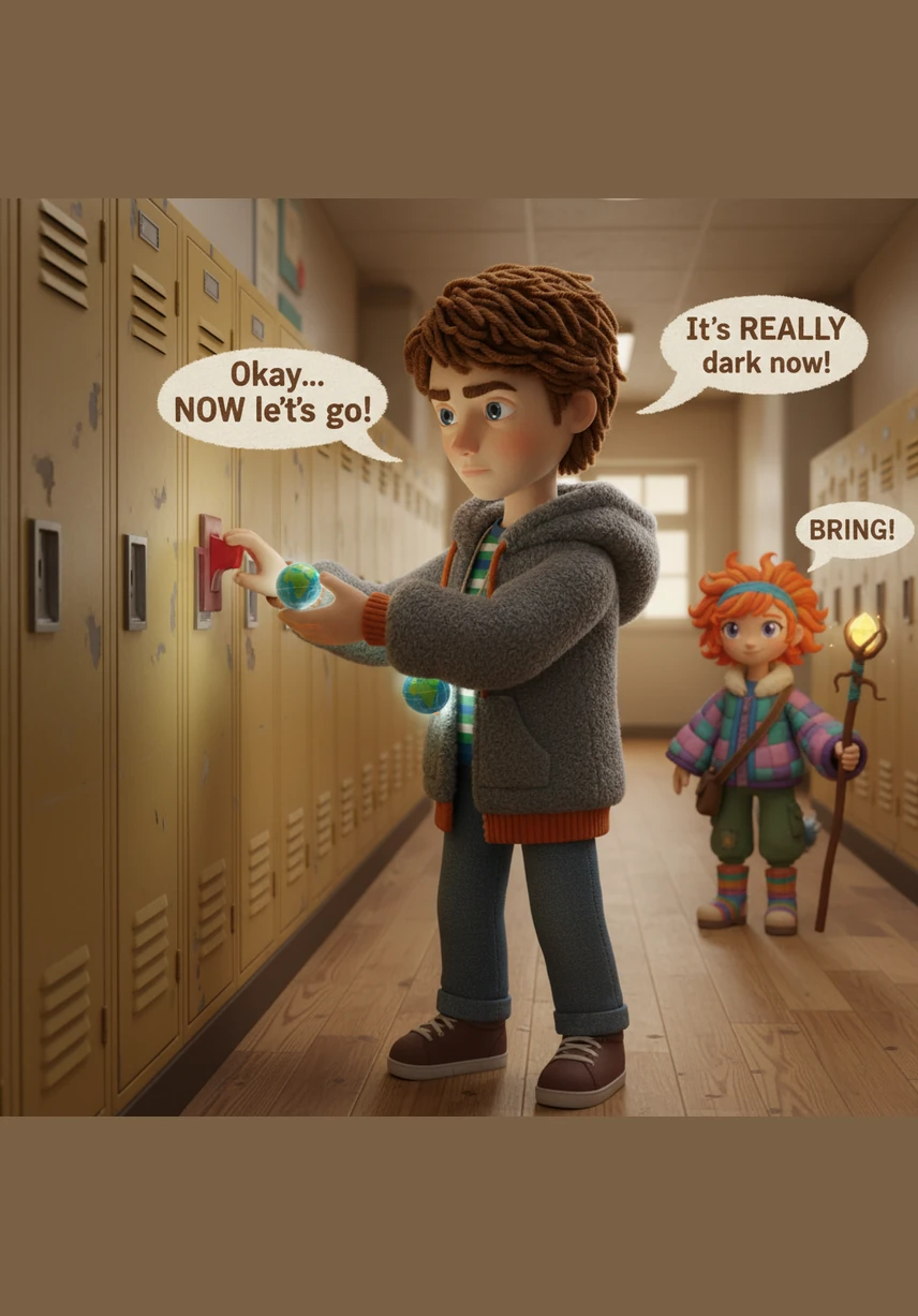 With the zombie horde closing in on their position, Reuben finally flipped the master switch on his device, sending a powerful electromagnetic pulse through the school's PA system. The high-frequency waves resonated through the air, causing the zombies' reanimated forms to collapse into piles of harmless dust.