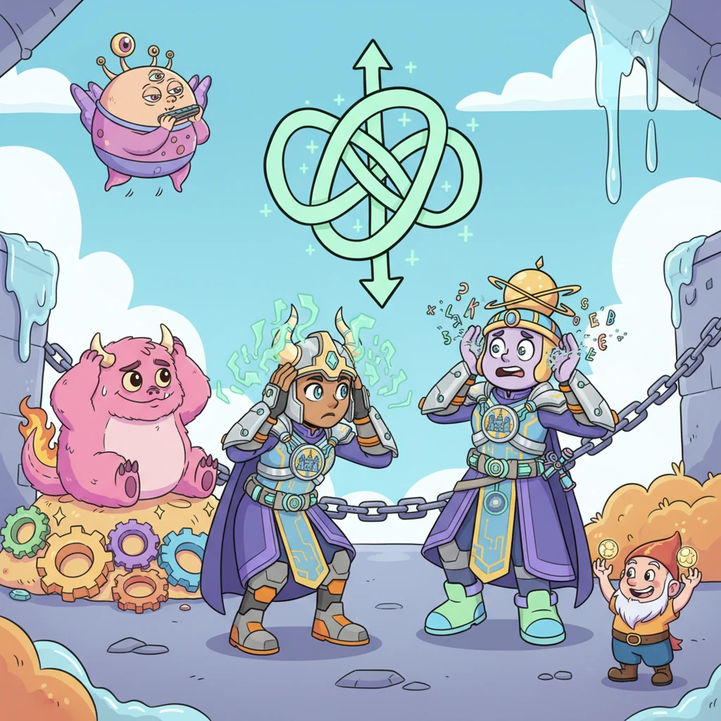 As King Chompers was distracted, Whisper's attempt to manipulate Grumble in Layer 2 with whispers of discontent was cut short by the sudden, overwhelming riddle. Blaze, seeing King Chompers momentarily subdued, decided her treasures were safer where they were. The other prisoners, momentarily energized by the alarm, settled back into their playful routines, the escape attempt fizzling into a delightful, if sticky, stalemate.