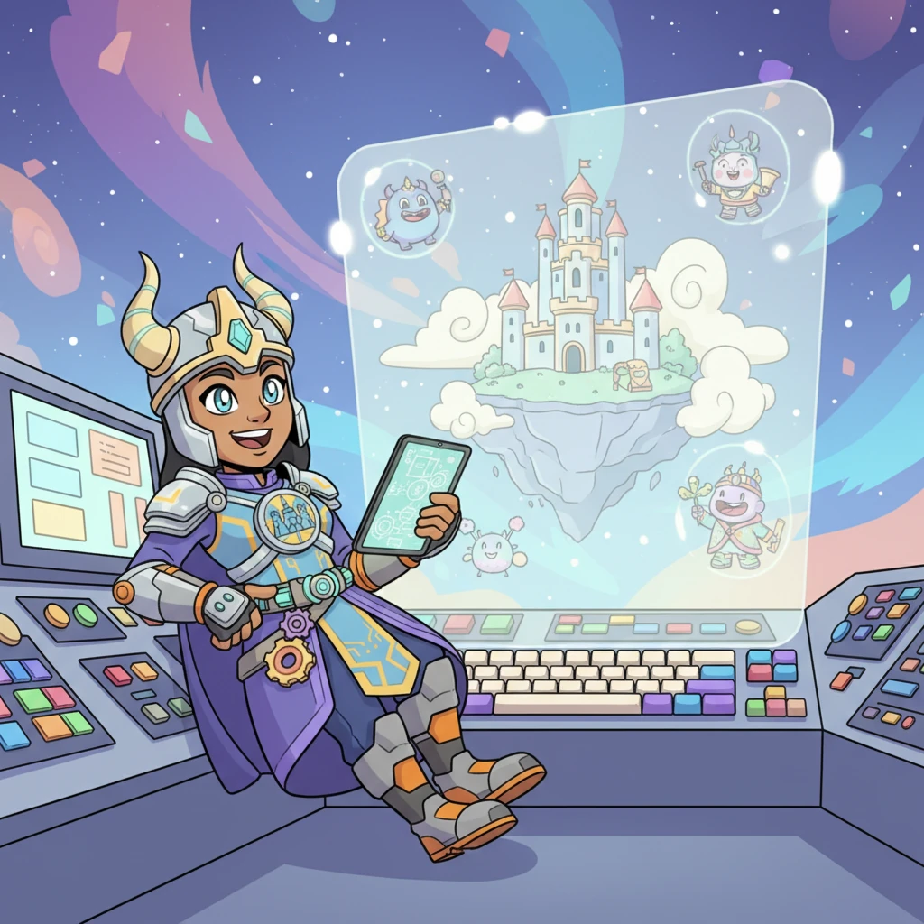 Warden Pixel leaned back, a satisfied hum escaping her. The simulation was a success! King Chompers was contained, the other entities were under control, and the Citadel remained secure. She updated her logs, already planning new, even more whimsical challenges and ingenious solutions for her colorful inhabitants, ready for the next adventure in her infinite, playful prison.