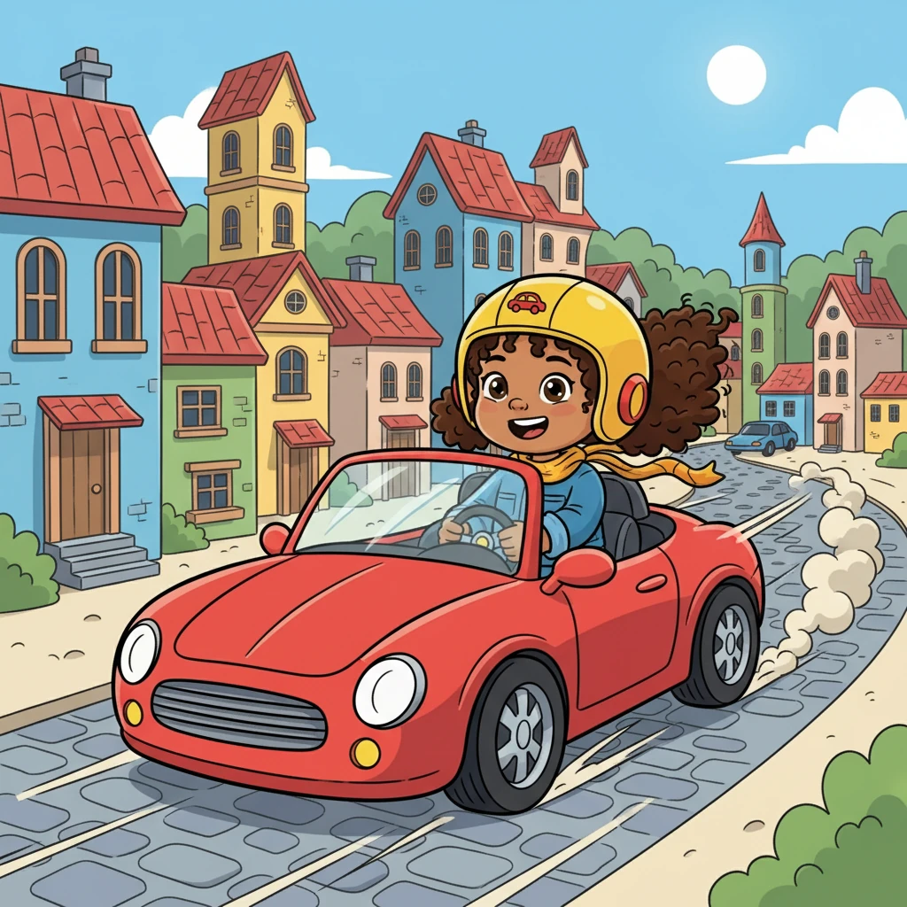 With a grin, Sarah set off, exploring the town's winding roads. She relished the feeling of control, the wind in her hair, and the thrill of the speed. She pushed the limits, testing how fast she could go.