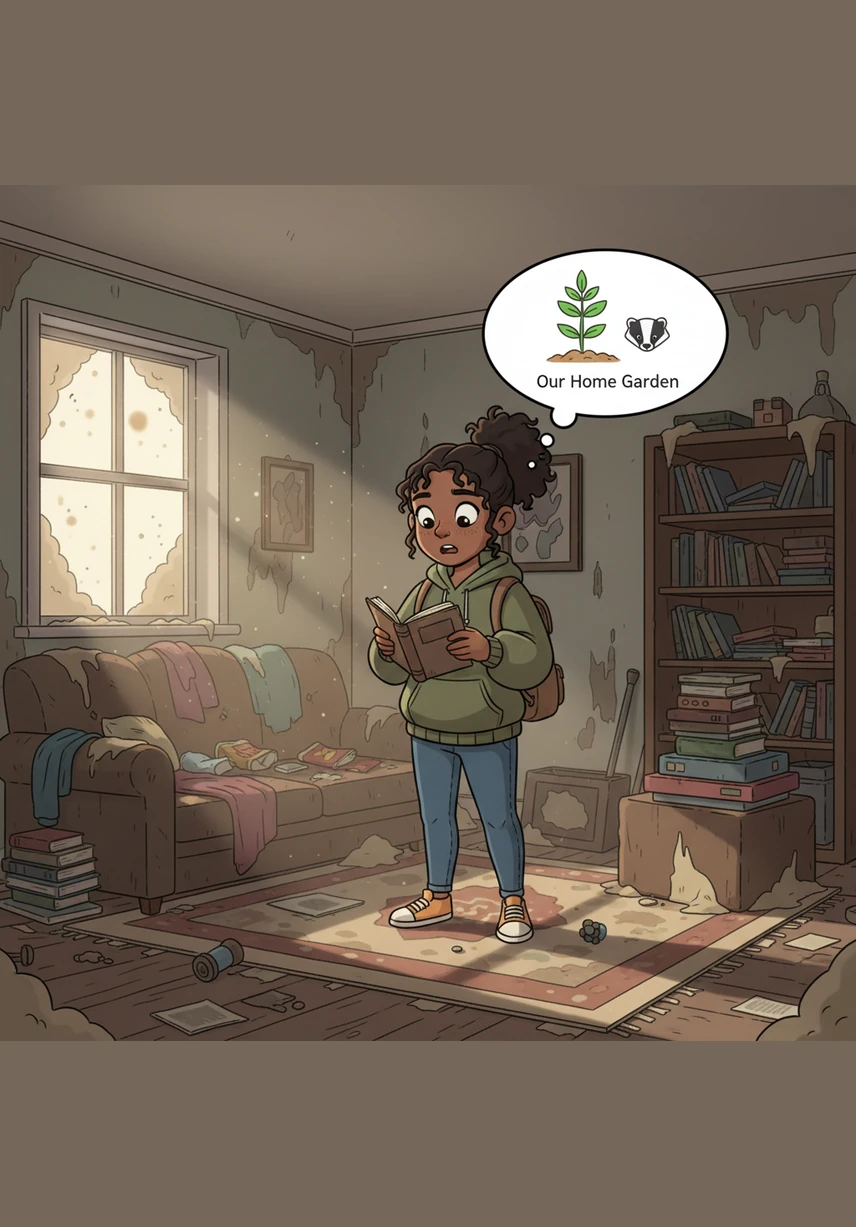 For the first time, Elara looked at the broken pieces and saw her true reflection without the filter of her imagination. She saw the mess she had ignored, the neglected house, and the tired eyes of the parents who did everything for her.