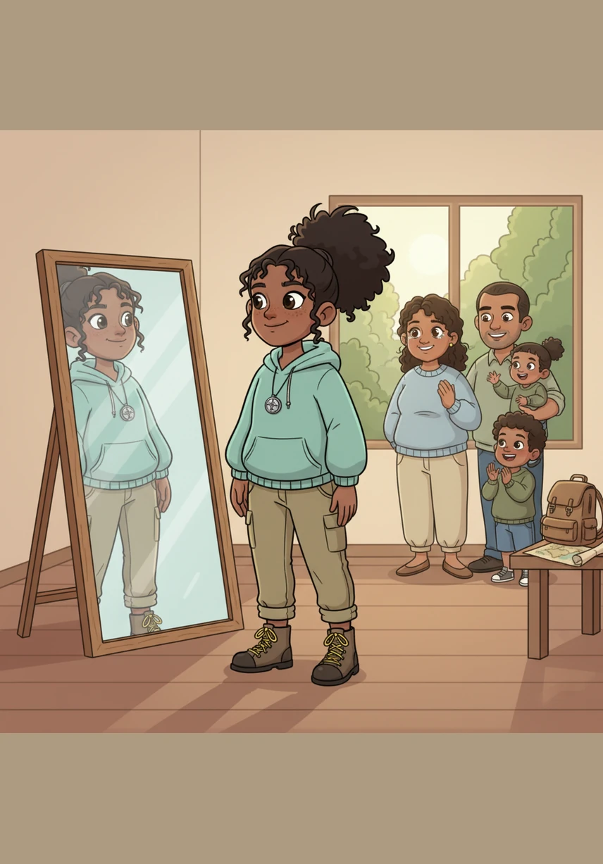 Standing before a new, clear mirror, Elara smiled at the girl who looked back at her. She wasn't waiting for a prince to save her anymore, for she had found the power to build her own future right where she was.