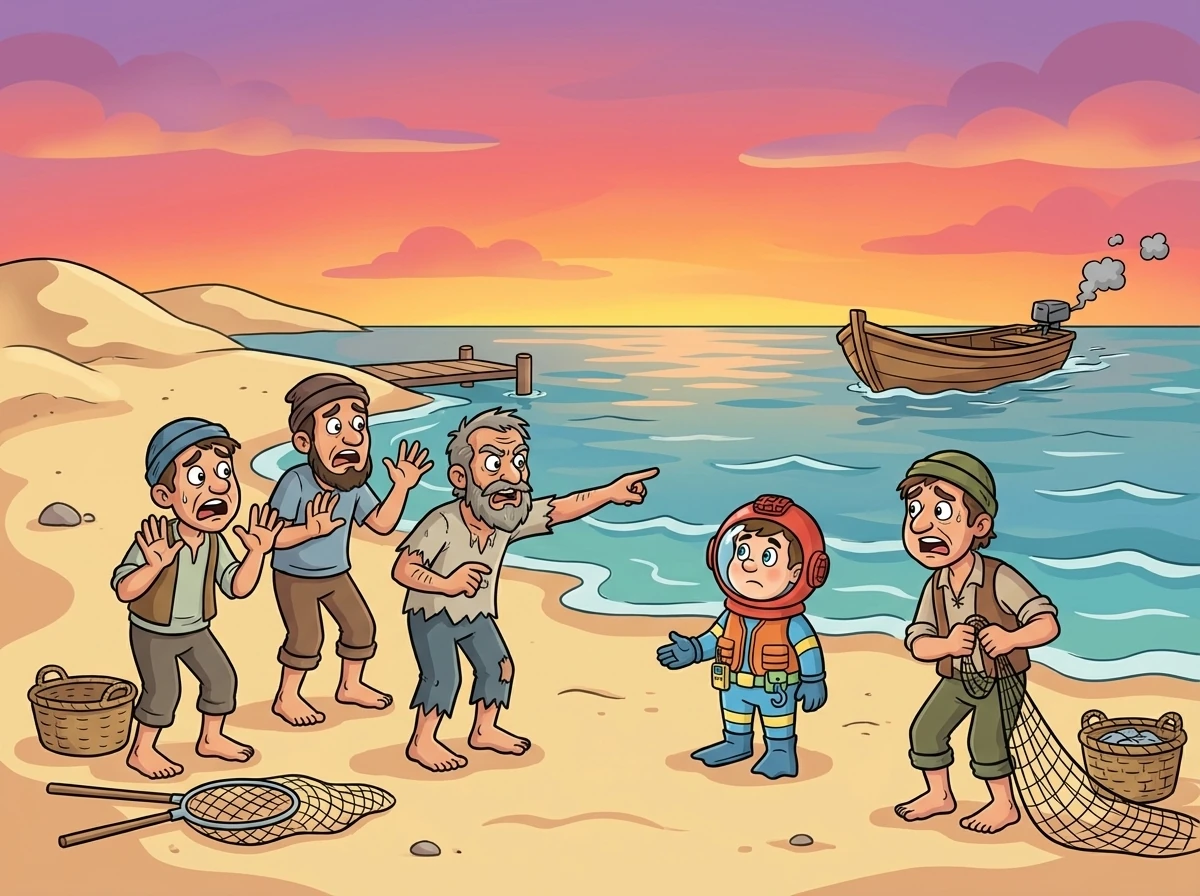 Ricardo visitou a costa, onde encontrou pescadores locais assustados. Eles contaram histórias de barcos vazios encontrados à deriva, com motores funcionando e pertences pessoais intactos.