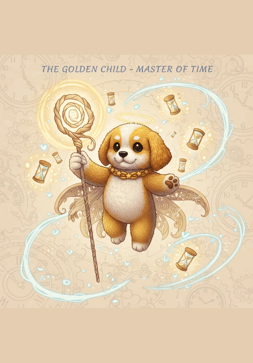 Instead of feeling sadness, the Golden Child touches a fallen leaf and transforms it into everlasting gold that will never decay. He then gently touches the hand of an elderly man, and the man’s eyes suddenly sparkle with the same hope and energy of his youth.