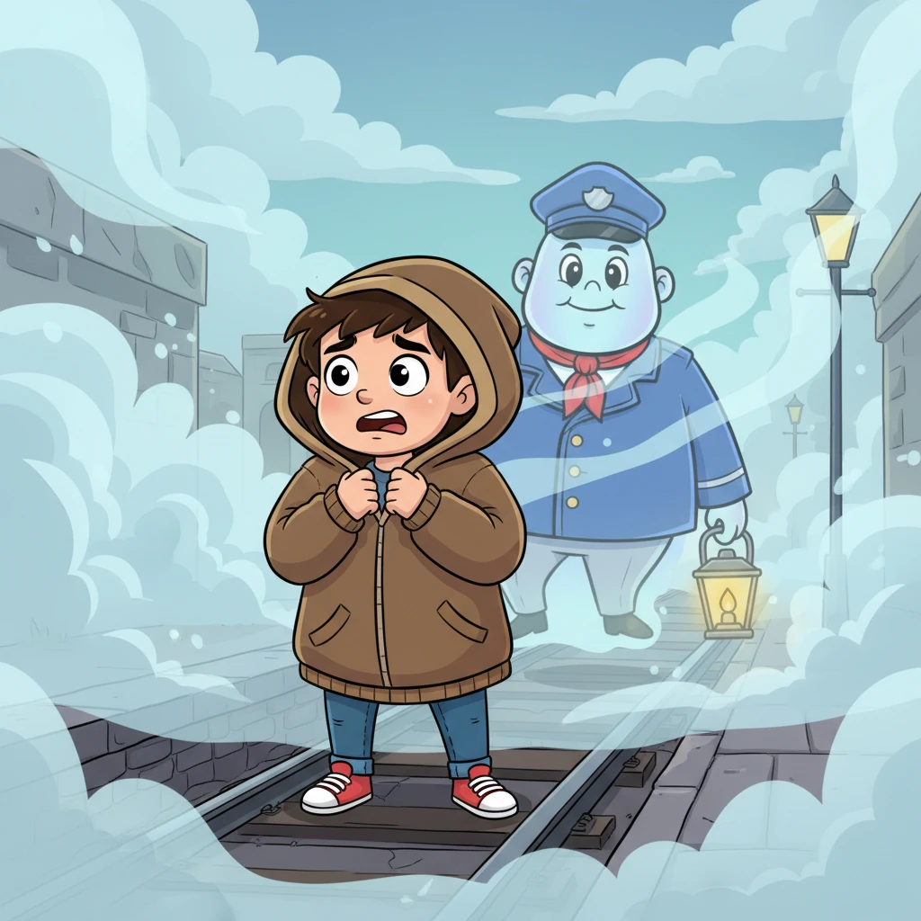 Young Rohan shivered, pulling his jacket tighter as he stepped onto the deserted Kathgodam Railway Station platform. A thick, swirling fog, cold and damp, hugged the ancient stone, making the world feel hushed and mysterious. Only the distant whisper of the Himalayan wind broke the silence, carrying an almost mournful tune.