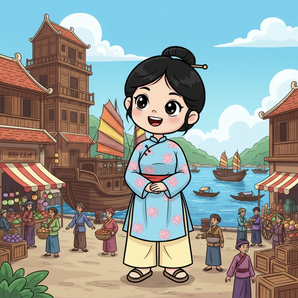 Sau nhiều ngày lênh đênh, con thuyền cuối cùng cũng cập bến một bến cảng sầm uất ở Gia Định. Khung cảnh hoàn toàn mới lạ với những ngôi nhà cao tầng, chợ búa nhộn nhịp và đủ loại người từ khắp nơi. Thị Cách ngỡ ngàng nhìn ngắm, đầy hứng khởi và tò mò.