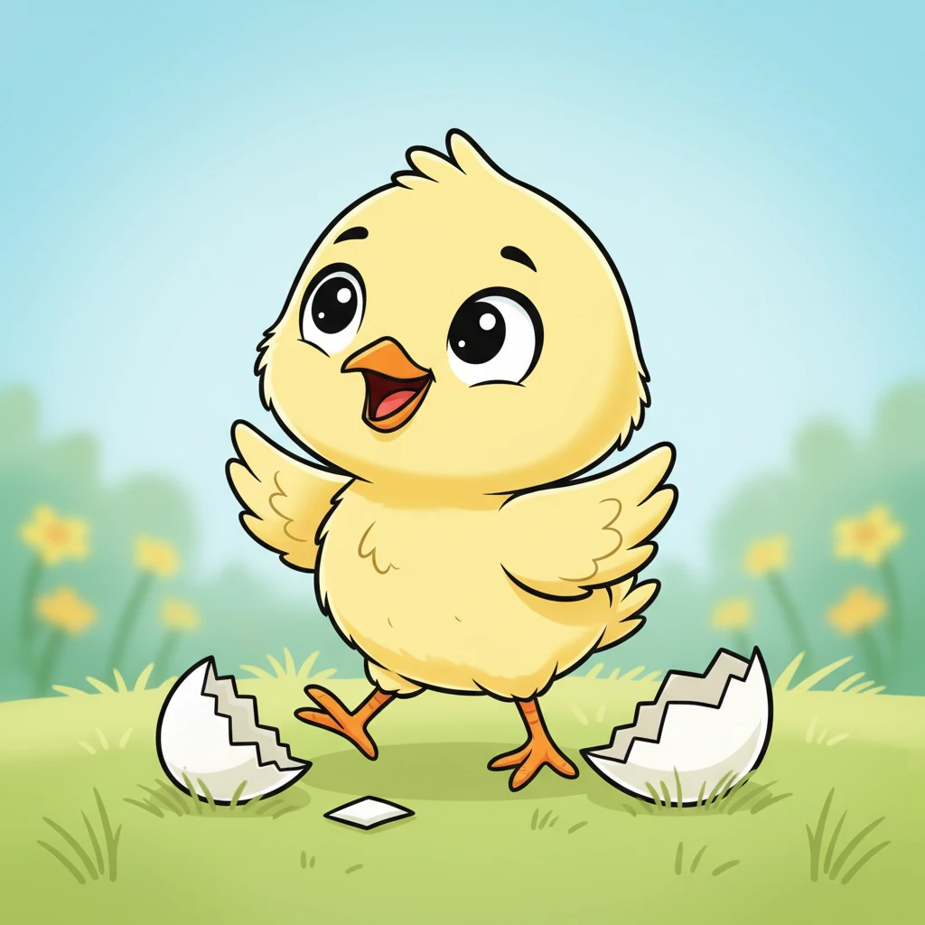 Жаңа ғана жұмыртқадан шыққан кішкентай, сары Балапан көзін ашып, айналасына таңдана қарады. Оның жүні жұмсақ, аяқтары әлі де дірілдеп тұрса да, жүрегі қуанышқа толы еді. Бұл оның үлкен әлемдегі алғашқы сәті болатын.