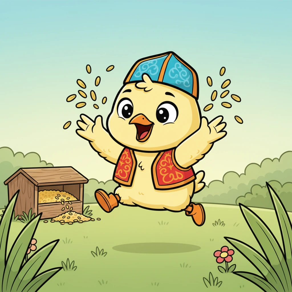 Алғашқы екі айда Балапан күніне алты-жеті рет тамақтанды. Ол әр тамақтануды асыға күтті. Әрбір жем түйірі оны үлкен әрі күшті етуге көмектесті.