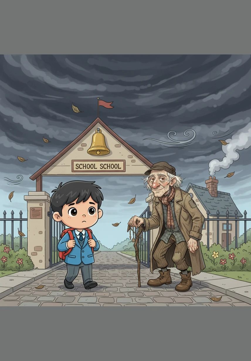 سکول کی گھنٹی بجی تو علی اپنا بستہ کندھے پر لٹکا کر باہر نکلا۔ آسمان پر گہرے کالے بادل چھا رہے تھے اور ٹھنڈی ہوا چلنا شروع ہو گئی تھی۔