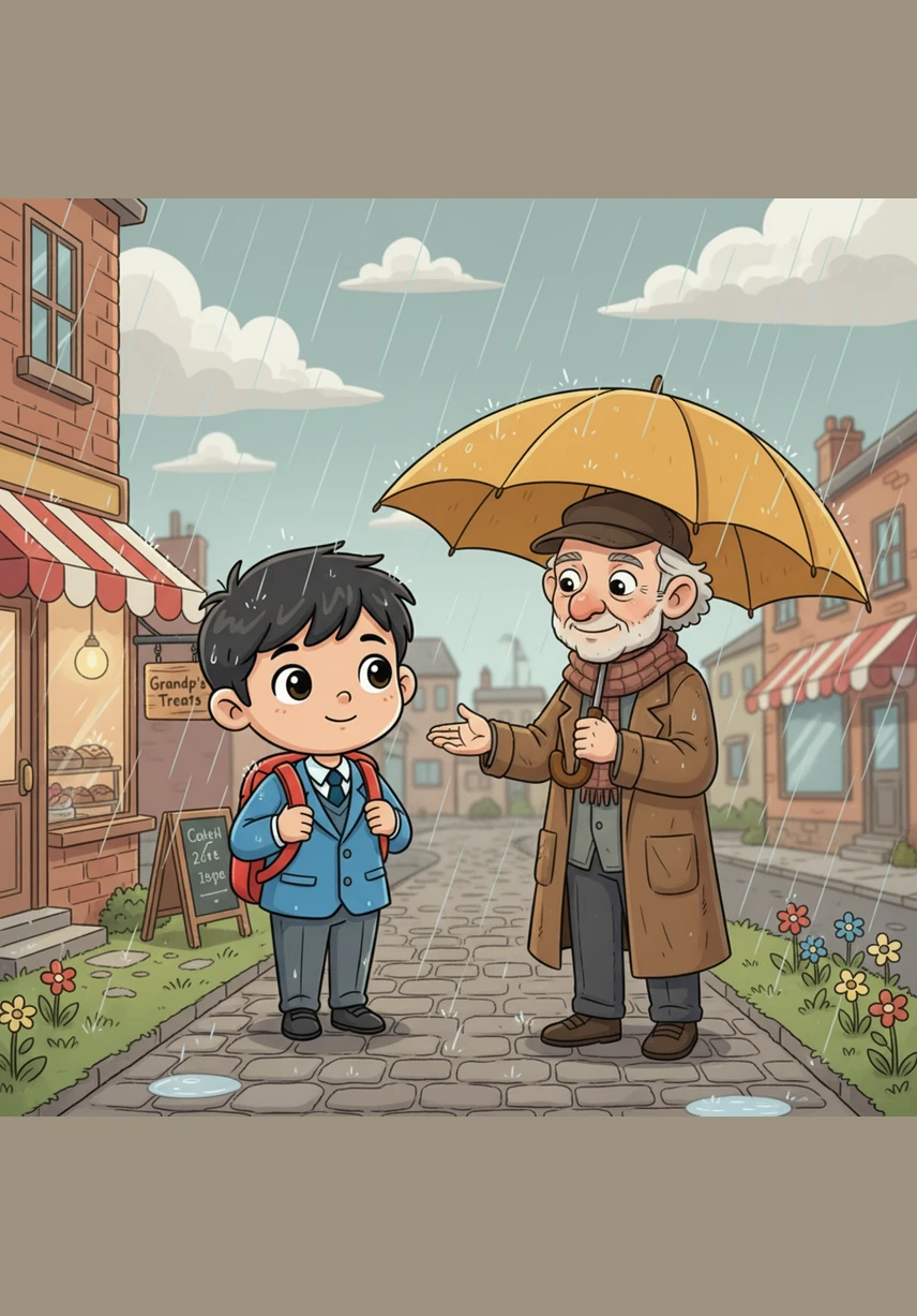 ابھی علی آدھے راستے میں ہی تھا کہ ہلکی ہلکی بوندیں گرنے لگیں۔ اس نے اپنی رفتار تیز کر دی تاکہ وہ زیادہ بھیگنے سے پہلے گھر پہنچ سکے۔