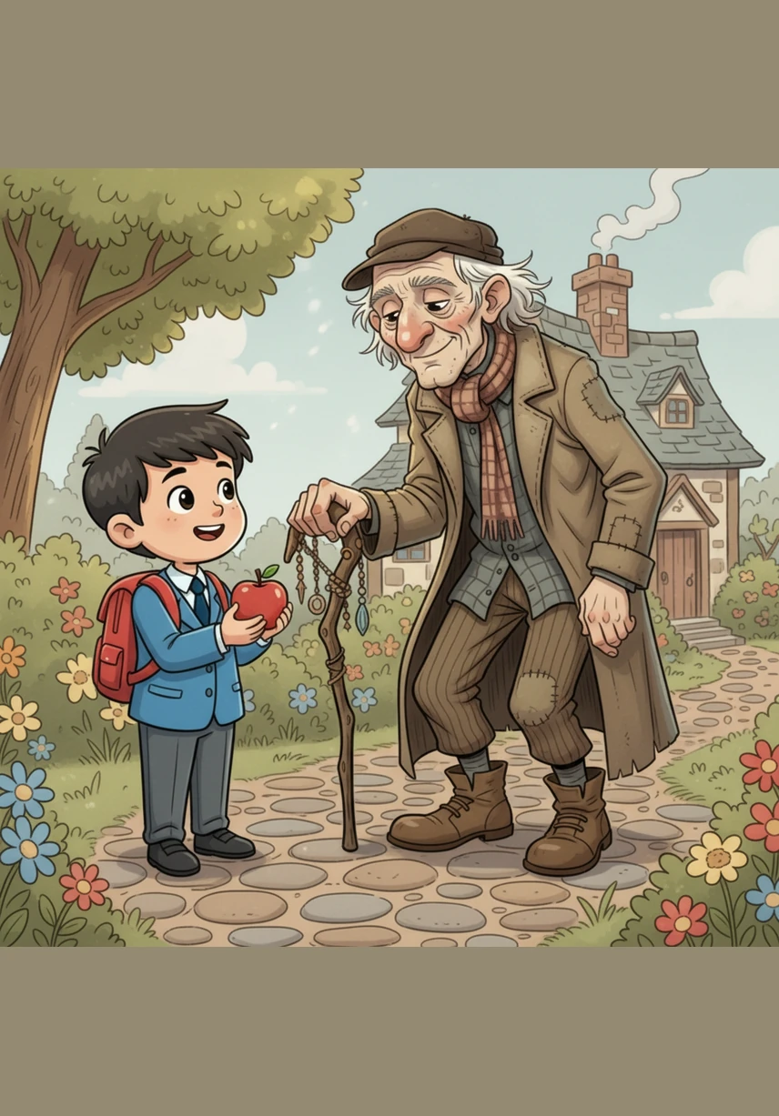 بزرگ آدمی بار بار رک کر اپنی سانس بحال کرتے اور سردی سے بچنے کے لیے اپنے کپڑوں کو سمیٹ لیتے۔ ان کے چہرے پر تھکن اور پریشانی کے آثار صاف نظر آ رہے تھے۔