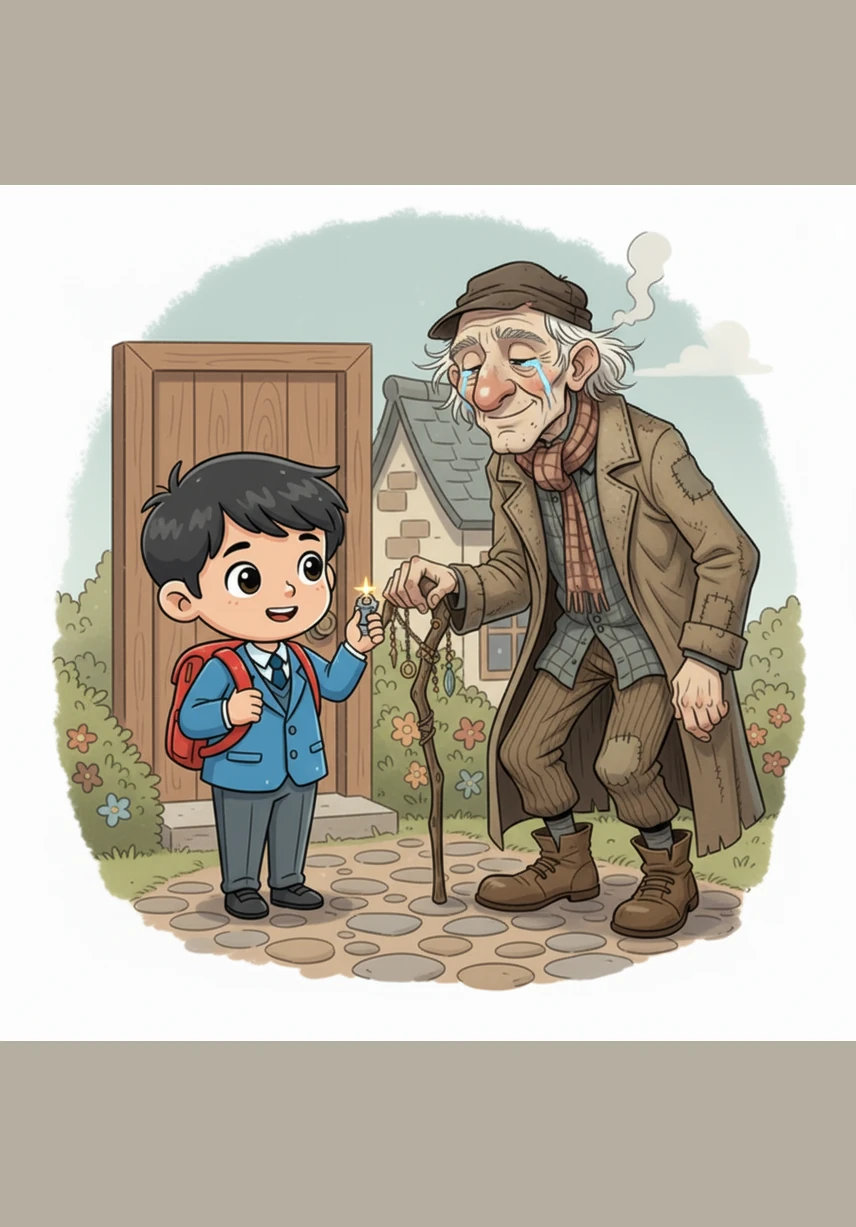 جب وہ ان کے گھر کی دہلیز پر پہنچے تو بزرگ کی آنکھوں میں خوشی کے آنسو چمکنے لگے۔ انہیں یقین نہیں آ رہا تھا کہ اس چھوٹے سے بچے نے ان کی اتنی بڑی مشکل حل کر دی ہے۔