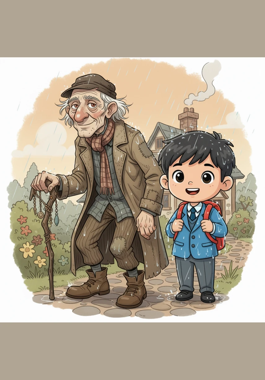 علی جب اپنے گھر پہنچا تو وہ کافی بھیگ چکا تھا، لیکن اس کے چہرے پر ایک انوکھی چمک تھی۔ اسے آج معلوم ہوا کہ کسی کی بے لوث مدد کرنے سے جو سکون ملتا ہے، وہ دنیا کی ہر نعمت سے بڑھ کر ہے۔