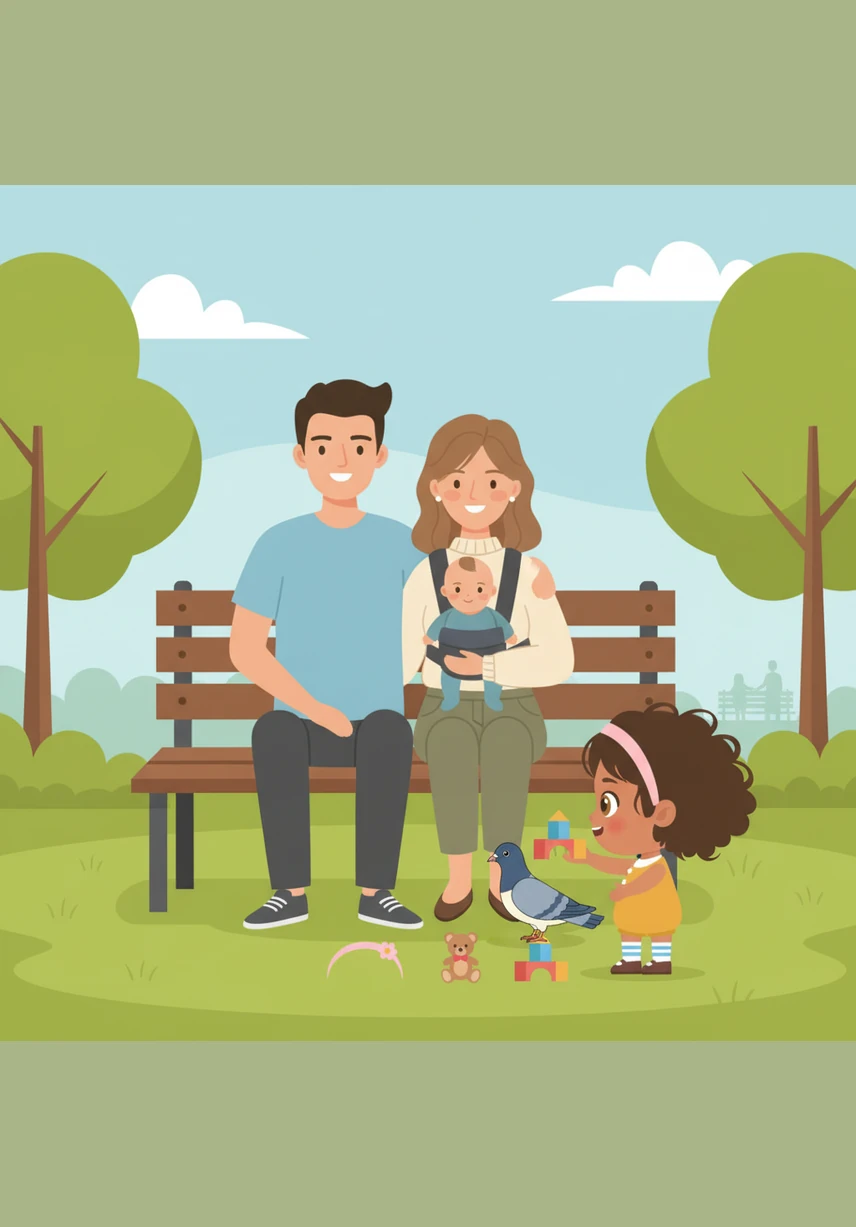 One sunny afternoon while playing in her backyard, Mya heard a very familiar, soft "coo" coming from the fence. She froze and turned around slowly, her heart beating fast with hope. Sitting right there was a pigeon with a puffed chest and a very familiar, curious look in its eyes.