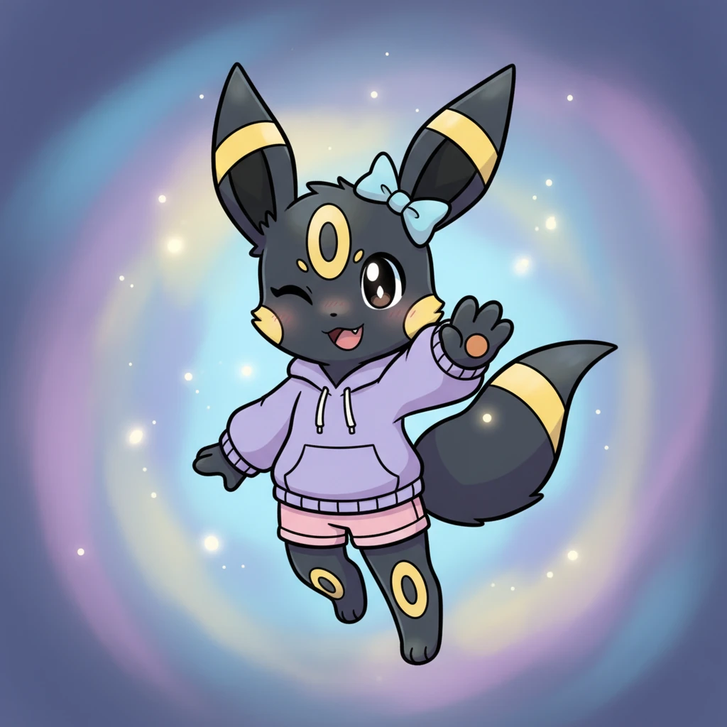 Fully embracing her powerful new identity, Umbreon Bianca radiated boundless affection and undeniable charisma. She winked playfully, her luminous eyes sparkling with a mix of deep love and confident allure. Her transformation was complete, a testament to the beautiful journey of embracing one's true desires and becoming one's most magnificent self.