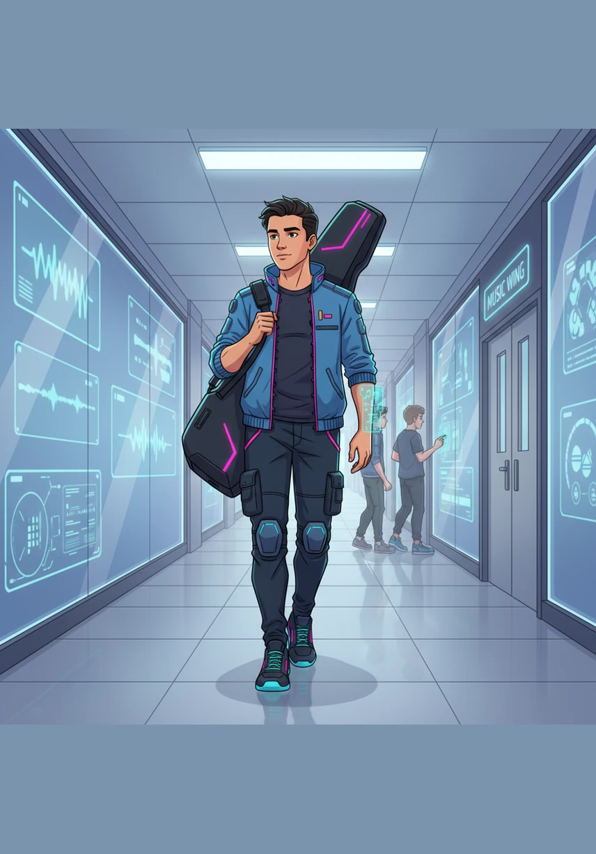 In the school hallway, Zichen and Eugine walk hand-in-hand, their quiet and calm bond a contrast to the rowdy laughter of Viraj, Abhinav, and Nirvaan. The trio of boys, once known for their sharp tongues, begins to soften as they watch their friends find happiness in the music wing.