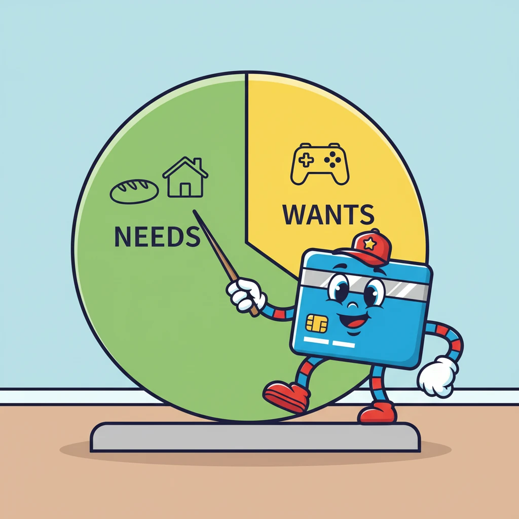 Debbie learned to make a budget, using a colorful chart with different sections for needs and wants. She realized that she needed food and shelter but wanted a new video game. This helped her to prioritize her spending.