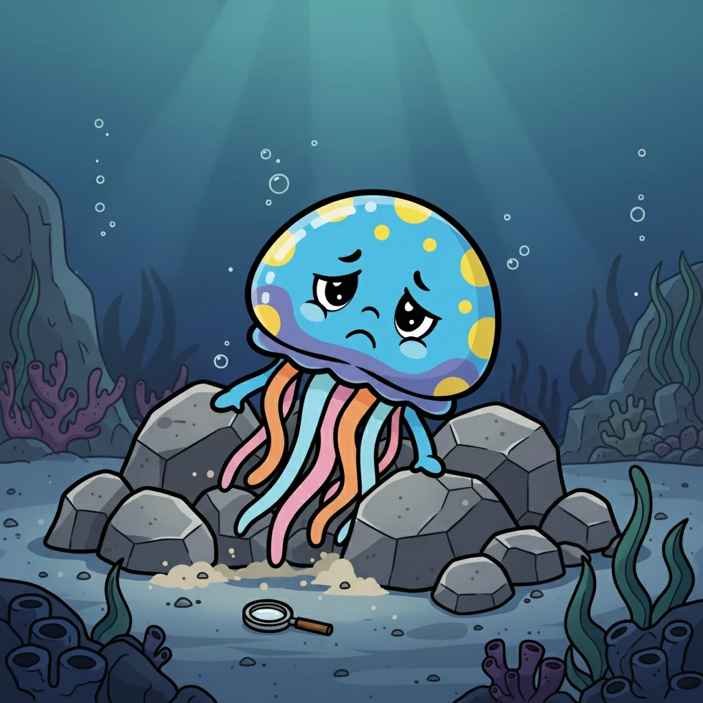 He struggled with all his might, but the rocks weighed him down. He tried to push, pull, and wiggle free, but his efforts were in vain. Peter sighed, his hope dwindling as he felt his energy fading away.