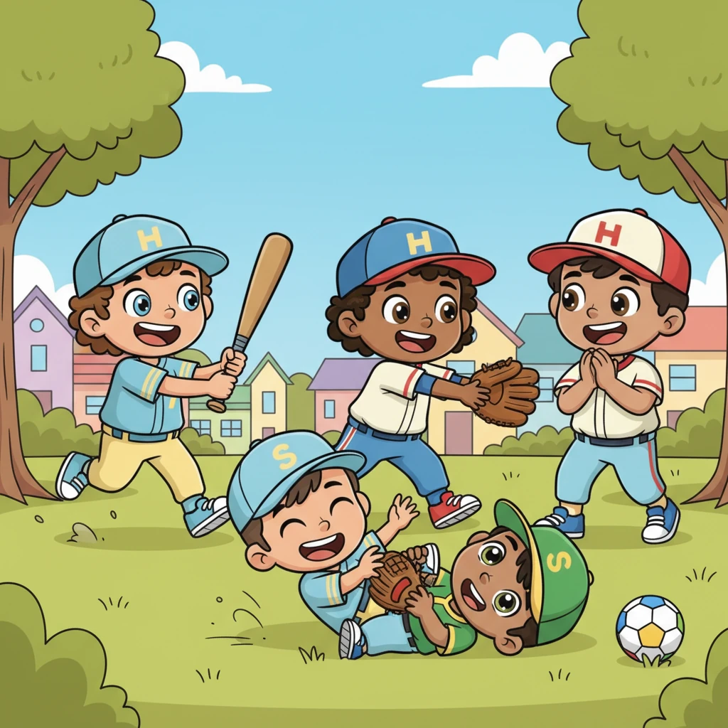 Blake and his best friends, Ricky, Sam, and Shawn, were always together. They loved playing all sorts of games, their laughter echoing through their neighborhood.