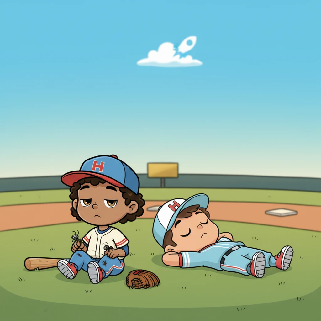 However, Sam and Ricky weren't big fans of the sport. They'd often rather be doing anything else, finding baseball a bit slow and boring.