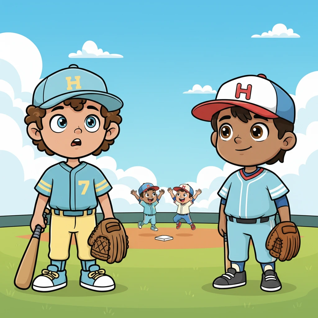 Ricky and Sam exchanged a quick glance, their eyes rolling in unison. The thought of a game didn't fill them with the same excitement as Blake and Shawn.