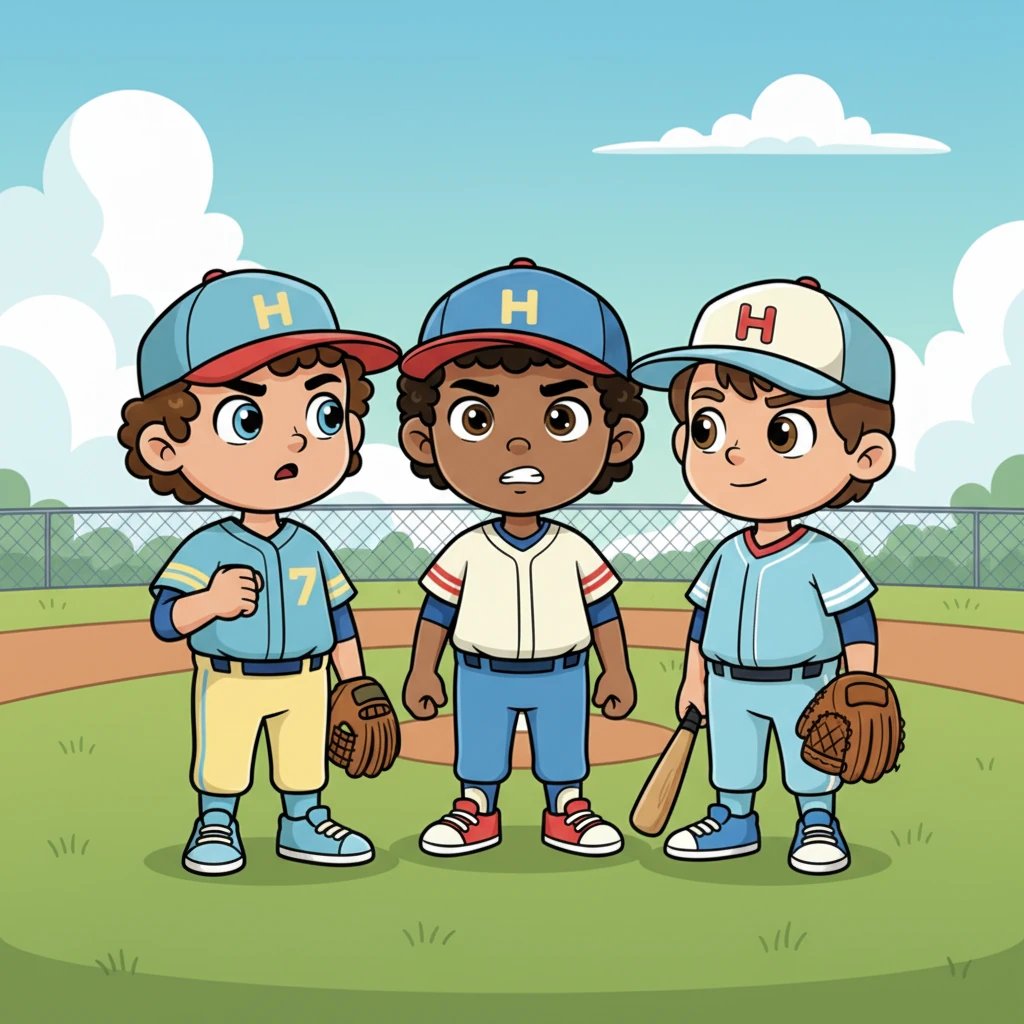 "Okay... but do your best on Friday," Blake said, his voice earnest. Ricky and Sam nodded, agreeing to give it their all for their friend and the team.