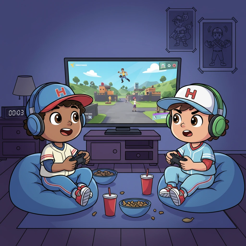 Thursday night, Ricky and Sam were glued to their screens, playing Duos on Fortnite until midnight. Despite their late-night gaming, they decided they would try their best at the game.