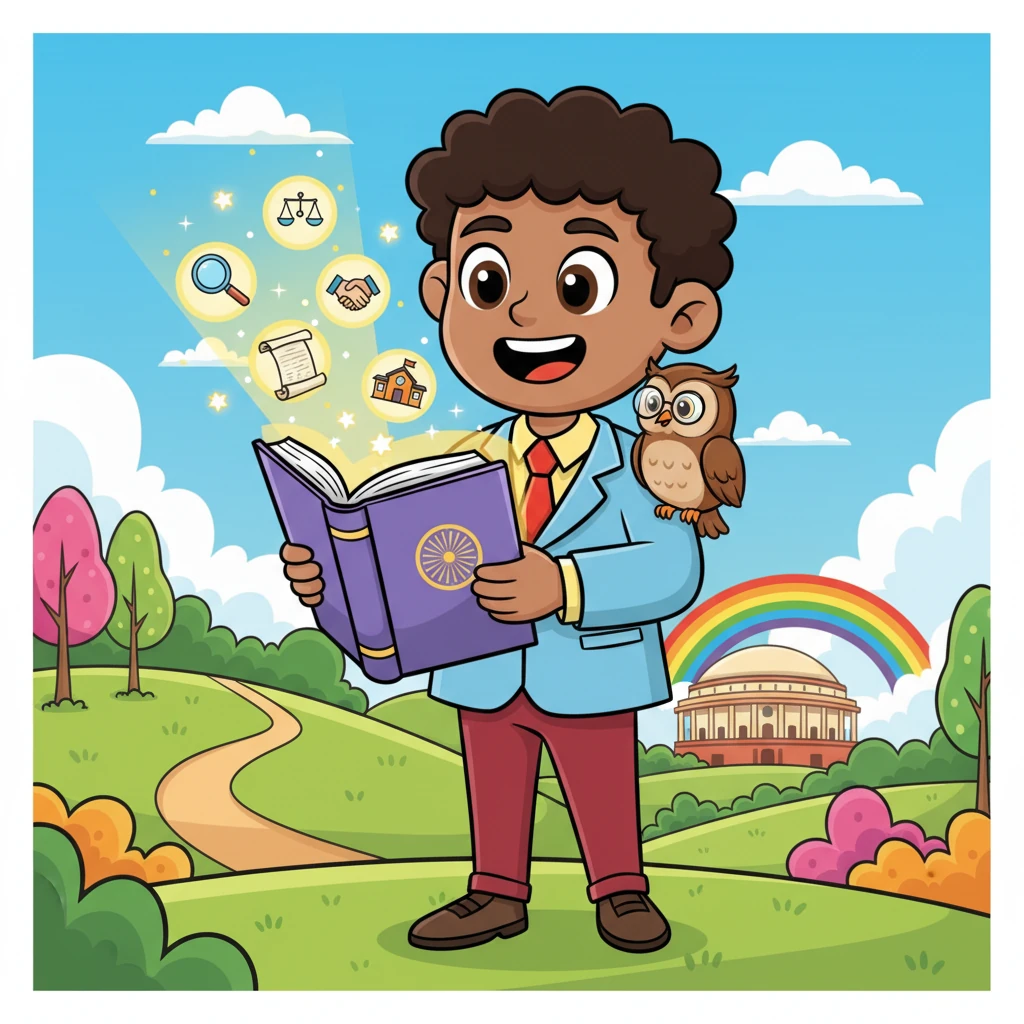 Dhruv and the Magical Constitution Book - 教育故事