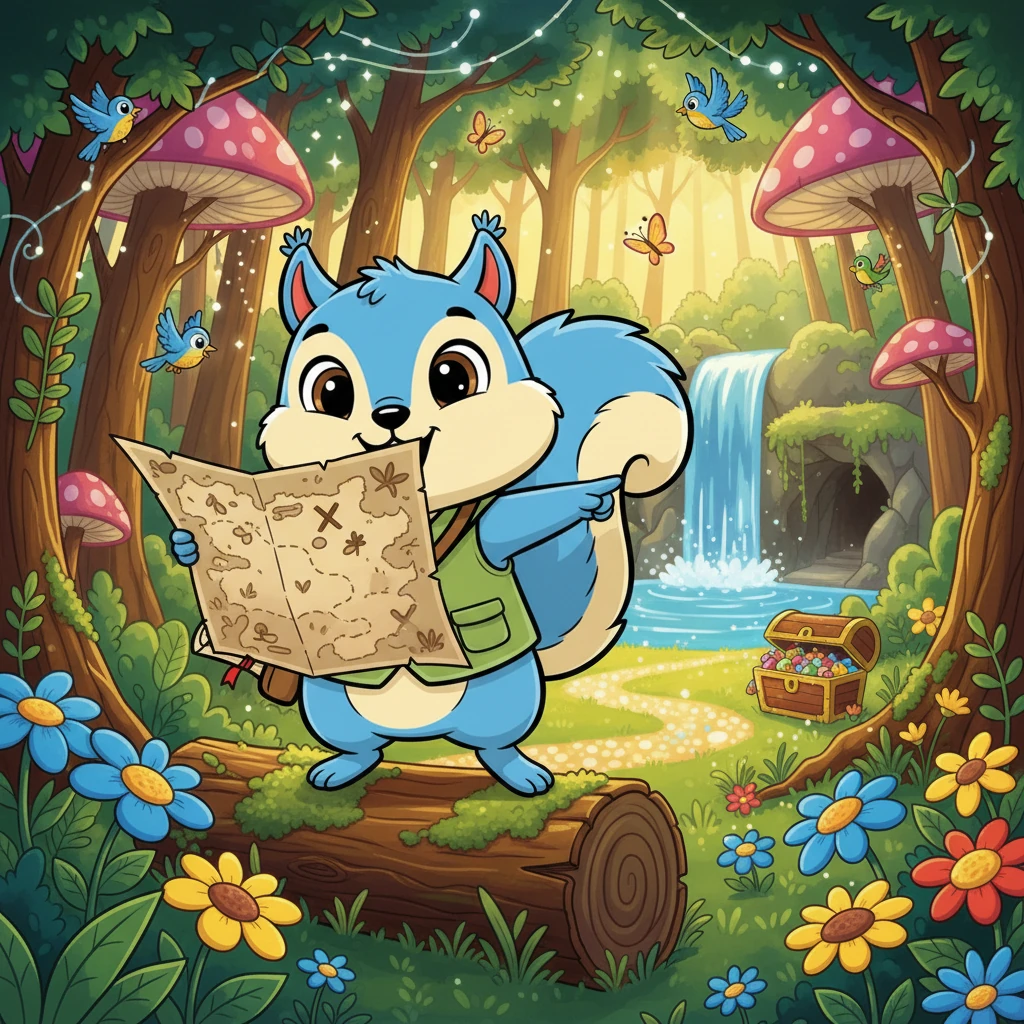 Pip's Great Forest Treasure Hunt - Adventure stories