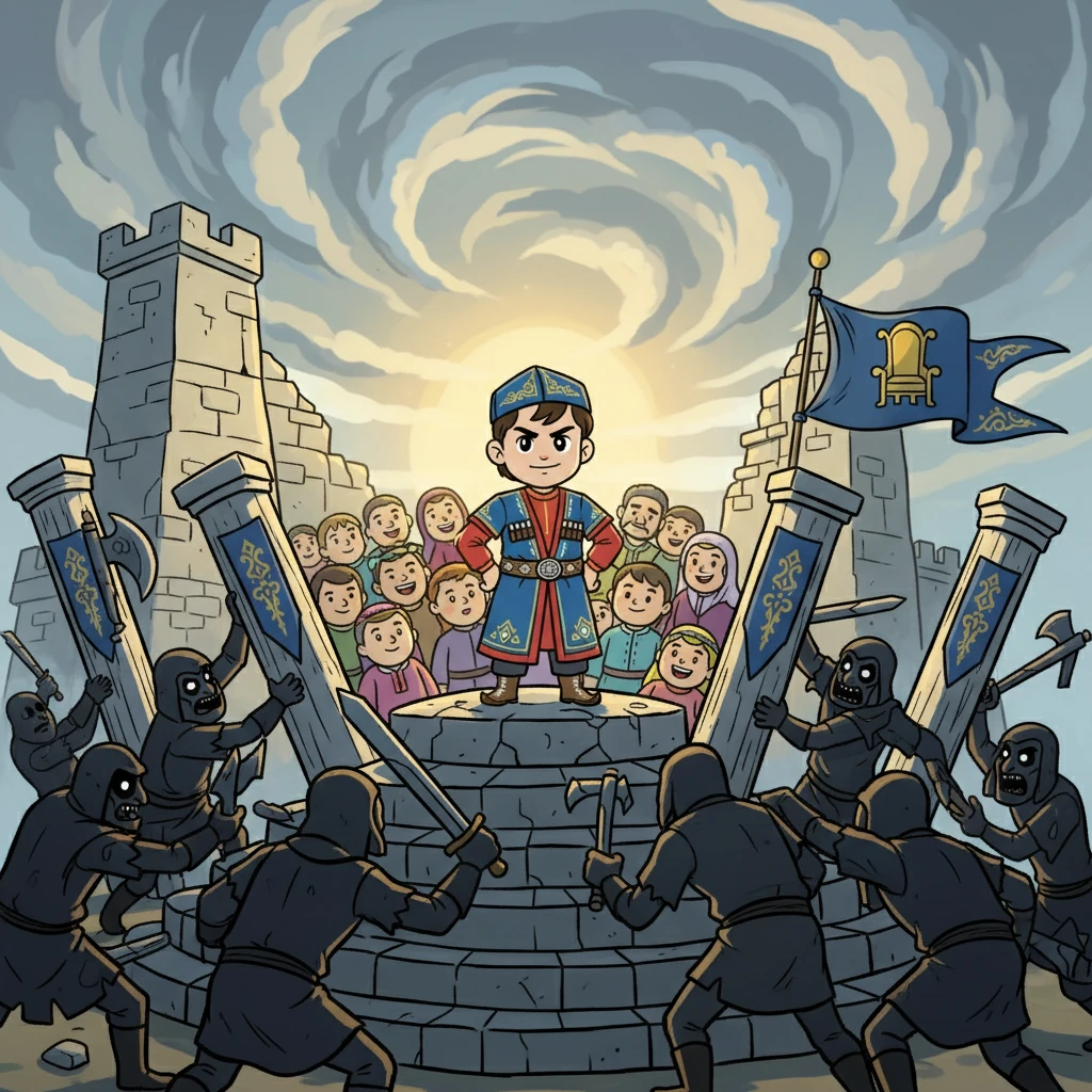 Кыйынчылыктар Шераалынын тактыда отурушуна тоскоолдук жаратты. Душмандар анын бийлигин сындырууга аракет кылышты. Бирок Шераалы өз элин коргоп, алардын алдында туруктуу турду.