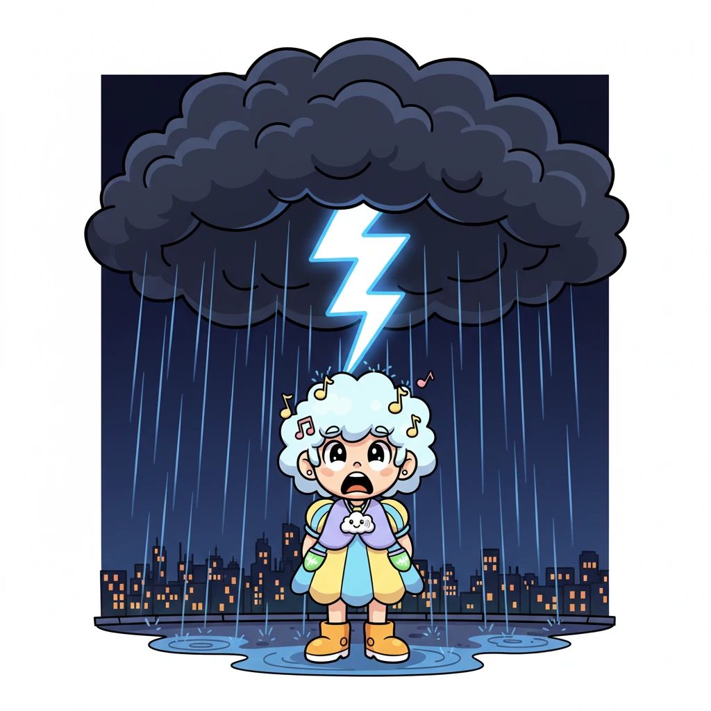 Isang gabi, habang ang lungsod ay puno pa rin ng ingay, muling napatingala si Lira sa langit. Ang ulap, ngayon ay itim na itim at napakalaki, ay biglang kumidlat. Isang malakas na kulog ang umalingawngaw, at bumuhos ang napakalakas na ulan, tila naglalabas ng lahat ng galit at ingay na naipon.