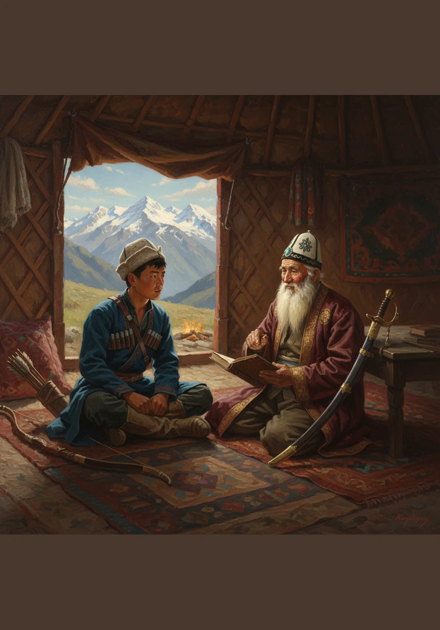 Бийик тоолордун этегинде жашаган Асылбек аттуу бала чоң атасынан калган эски сандыкты ачат. Сандыктын ичинен ал байыркы булгаары картаны жана күмүш шакекти таап, ата-бабаларынын изи менен кетүүнү чечет.