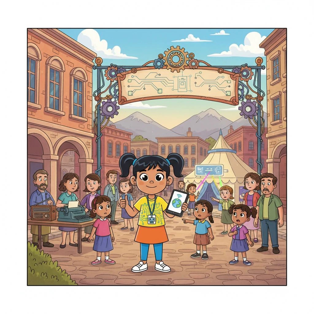 Maya lived in a town where computers were a mystery to many. She dreamed of a world where everyone could understand and use technology. One day, she heard about the ICT Awareness Summit, a special event designed to teach kids like her about computers and the internet.