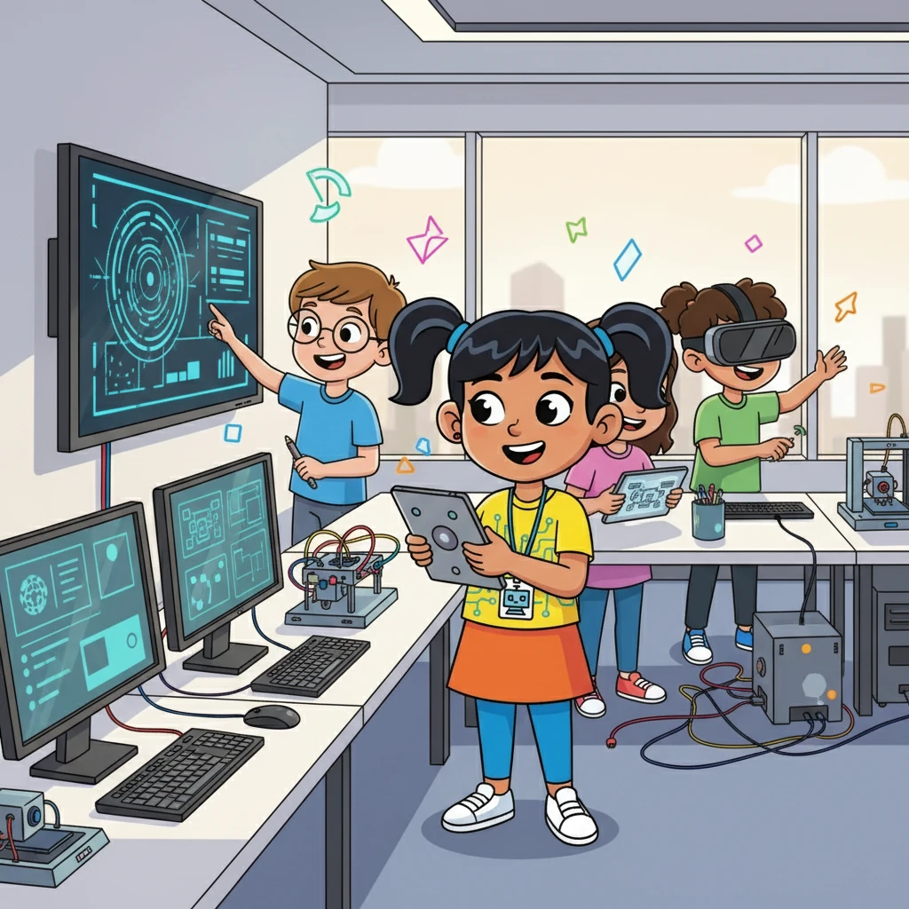 Maya joined an ICT club, a place where she continued to learn and collaborate with her peers. They worked on projects together, shared their knowledge, and encouraged each other to explore new technologies. The club became a hub of creativity and innovation.