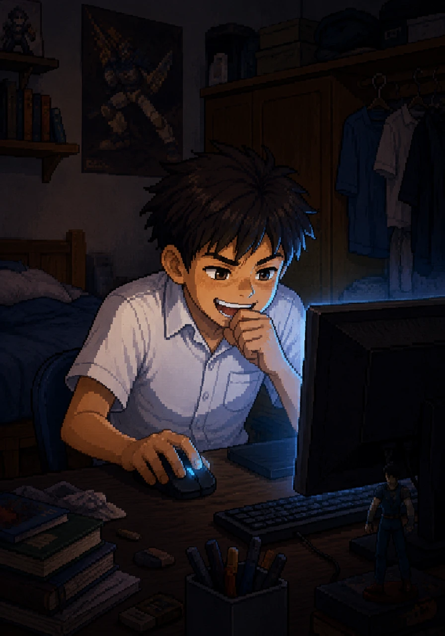 Leo giggled and hit send, thinking it was just a harmless joke that would make his other online friends laugh. He didn't think about the person on the other side of the screen.