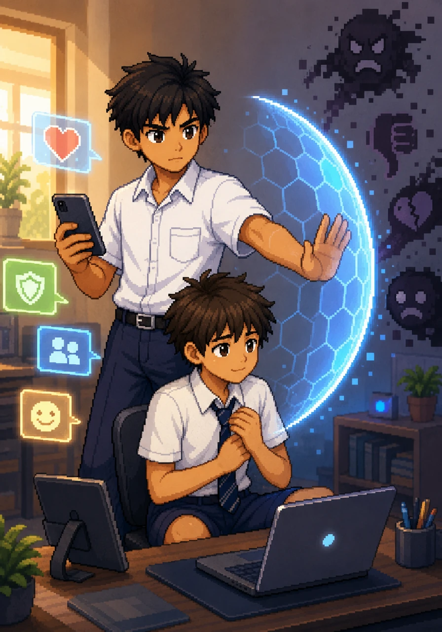 Now, Leo uses his online presence to lift others up and protect his friends from digital negativity. He is no longer just a gamer, but a responsible digital citizen leading by example.