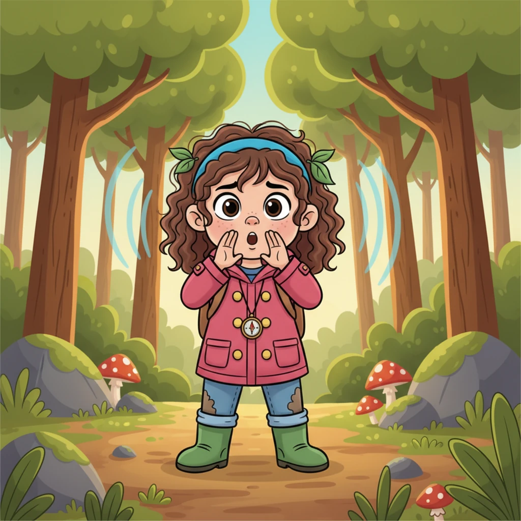 De repente, Lila percebeu que Pipoca havia desaparecido. Ela chamou seu nome, mas apenas o eco da floresta respondeu. Uma nuvem de preocupação cobriu seu rosto, mas a determinação logo tomou conta de seu coração valente.