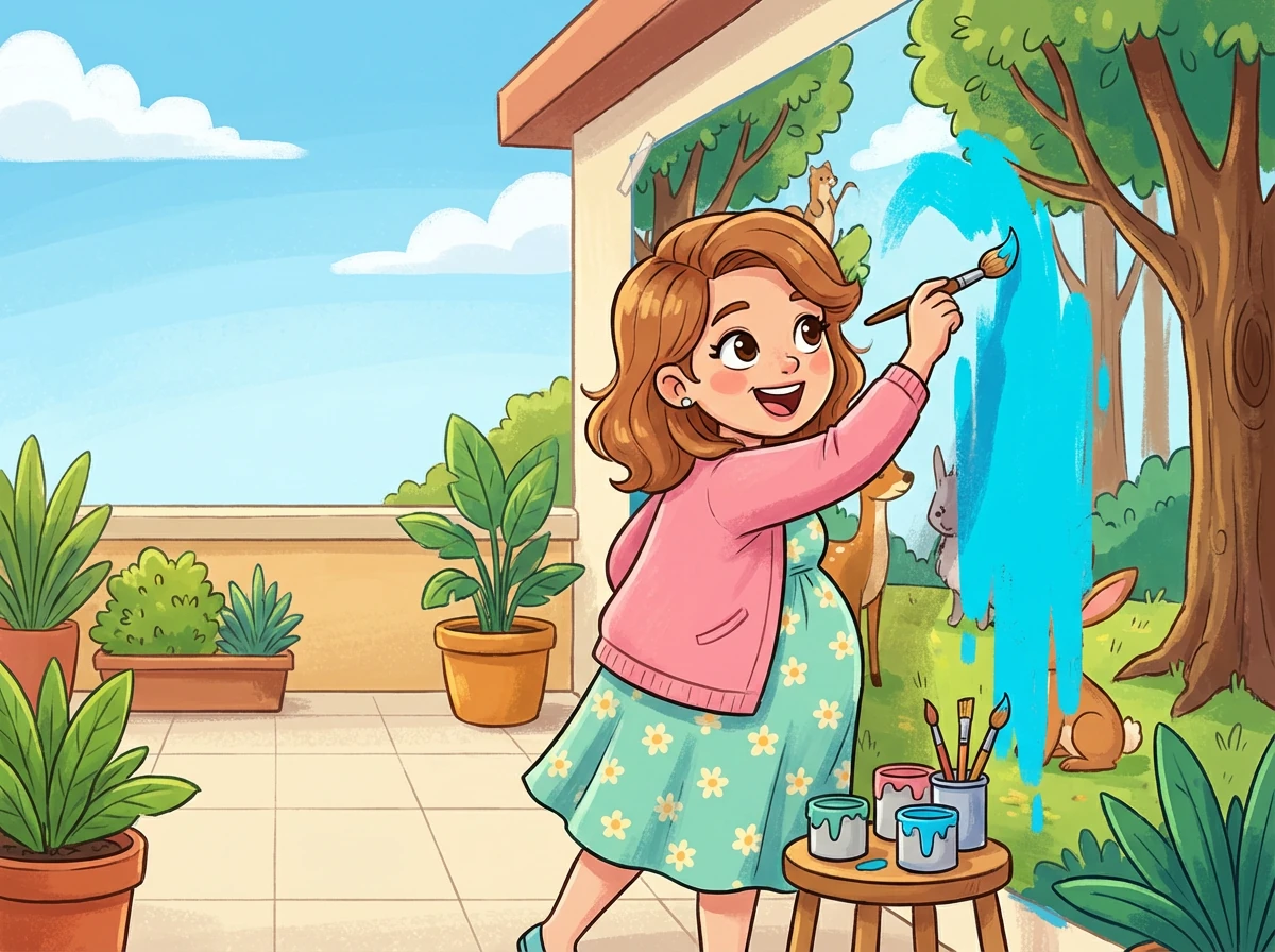 Alessia raccontò a Sofia della sua gravidanza. Sofia rimase senza parole, poi scoppiò a piangere di gioia.