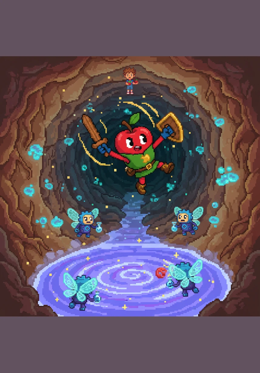Albie takes a thrilling plunge down the esophagus, a long and stretchy slide that glows with a warm, welcoming light. The walls move in a gentle, rhythmic wave, pushing him steadily down toward the stomach.