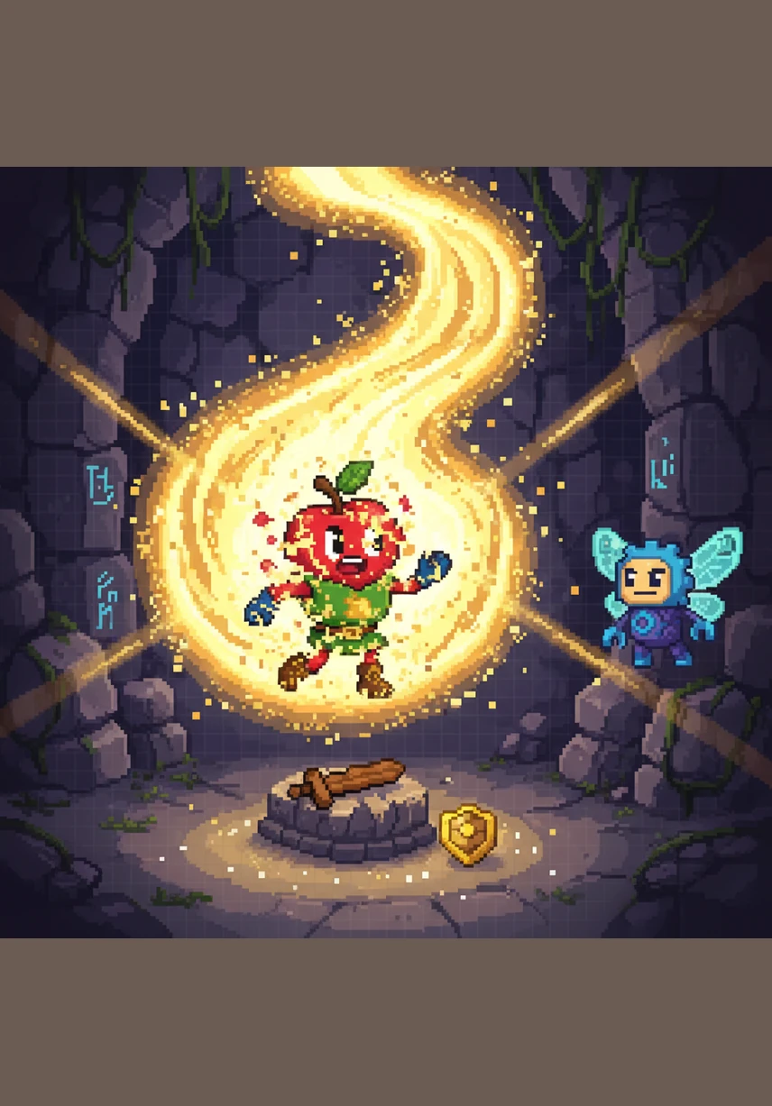Now a glowing stream of energy, Albie flows into the winding tunnels of the small intestine. The path is long and colorful, filled with soft light as the body starts to gather his healthy gifts.